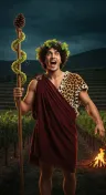 Dionysus, Twice-Born God, the Liberator, Loosener of Cares, Lord of the Vine, the Many-Named God, Son of the Thunderbolt