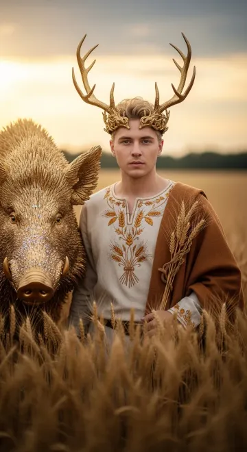 Freyr, Lord of the Vanir, God of the Shining World