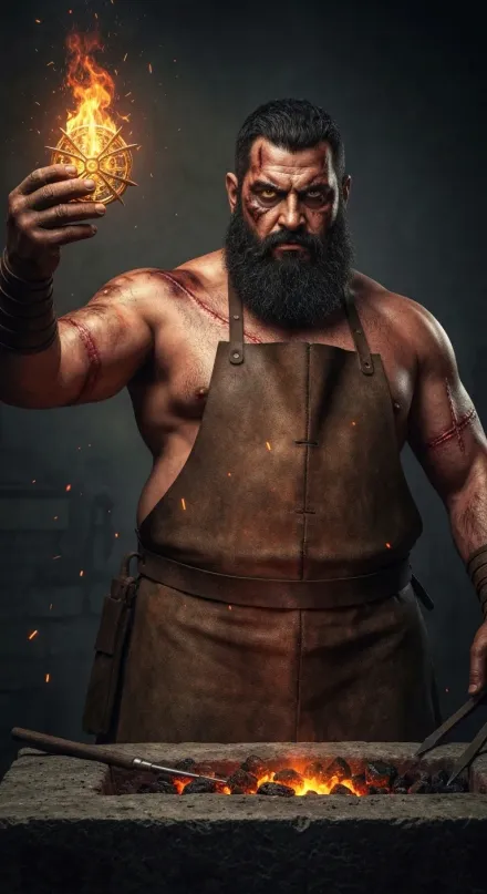 Hephaestus, The Divine Smith, the Renowned Craftsman, Lord of the Forge, the Lame God of Inextinguishable Fire