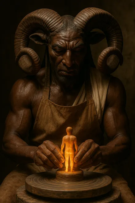 Khnum, Lord of the Cataract, Creator of Mankind, The Potter