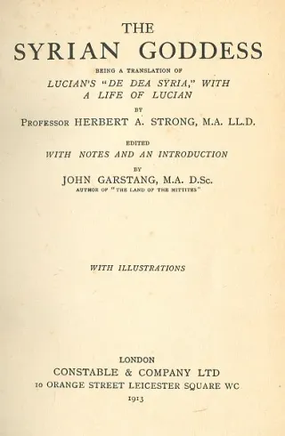 Cover of The Syrian Goddess